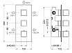 Душевой набор Timo Tetra-Thermo SX-0199/17SM термостат, золото матовое