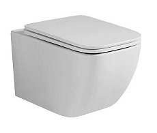 Подвесной унитаз Grossman Thin Rim GR-5603S с микролифтом, белый