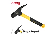 Молоток кровельщика Deli DL5060 600гр, магнит, противоскользящий боек, фибергласовая рукоять 168330