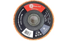 Круг плоский торцевой 125x22.2 мм, коралл абразив оранжевый (код 15-006) EuroCut EC-C125CO