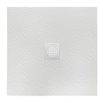 Поддон для душа BelBagno TRAY-MR-UNO-A-90-35-W-BO 90x90 белый, накладка белый