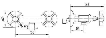 Смеситель для душа Migliore Princeton ML.PRN-846.DO золото