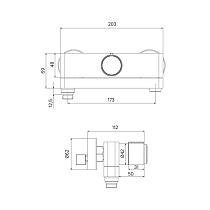 Смеситель для ванны Iddis Slide SLISBBTi02WA с Push Control, хром