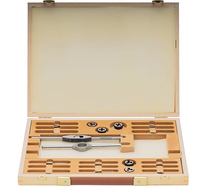Набор метчиков и плашек Bucovice Tools UNF №5-№12 115CrV3 17пр 316000