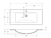Раковина BelBagno BB1010/465-LV-VTR-BL 101 см Bianco Lucido