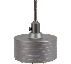 Коронка твердосплавная по бетону 125 мм в сборе с хвостовиком SDS+ 110 мм Резолюкс 62125