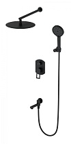 Душевой набор Wonzon&Woghand Frame WW-88939010-MB черный матовый