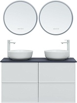 Мебель для ванной Aquanet Арт 120 см со столешницей, белый матовый