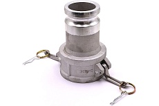 Камлок переходной алюминиевый HIMPT DA-3025 (МАМА 75мм + ПАПА 63мм) 3&quot; х 2 1/2&quot; 00-00012301