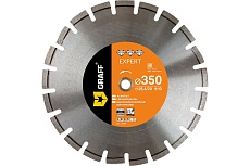 Алмазный диск по асфальту Expert 350x10x3x25.4/20 мм GRAFF 25350