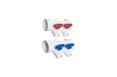 Коллектор с шаровыми кранами Aqualink PP-R 32x20 2 выхода 3782