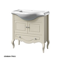 Тумба с раковиной Caprigo Verona-H 80 см, 2 дверцы, 1 ящик оливин