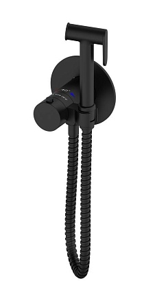 Смеситель Oliveeka Y-Line OL-829909-MB с гигиеническим душем, термостат, черный матовый