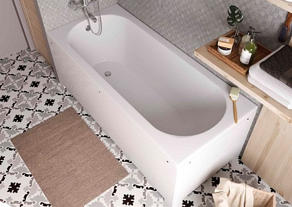 Ванна из искусственного камня Aquanet Lotos Stone 180х80 см AQ-00332894