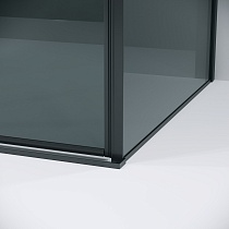 Душевой уголок Grossman Galaxy 120.K33.01.1380.21.10 130x80 тонированный, черный матовый