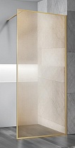 Душевая перегородка Vincea Walk-In VSW-1HP120GWBG 120x200 брашированное золото, золотые нити