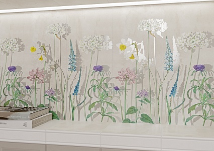 Плитка Gracia Ceramica Liberty панно серое 01 50х60 см, 10300000223