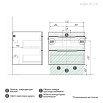 Мебель для ванной Grossman Виста 58 см белый глянец