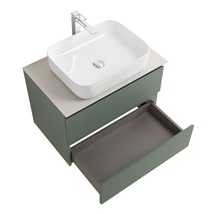 Мебель для ванной BelBagno Kraft 70 см со столешницей, эмаль, Еловый матовый