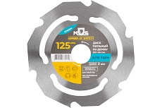Диск пильный по дереву 125х22,2 мм, 6 зубьев MOS 37610М