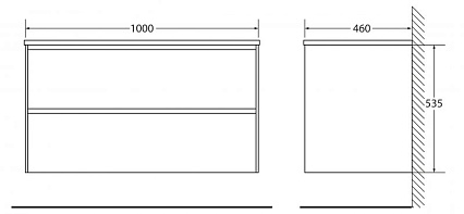 Тумба с раковиной BelBagno Pietra 100 см Stone