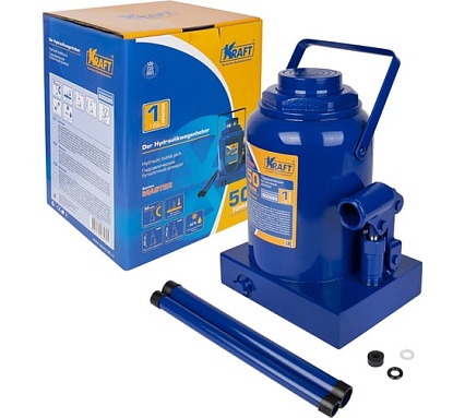 Домкрат бутылочный Kraft 50 т, MASTER KT 800085