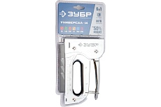 Стальной степлер Зубр Универсал-14 6-в-1: 53, 140, 53F, 13, 300, 500, 31527