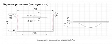 Раковина De Aqua Рондо WR 001 90 см