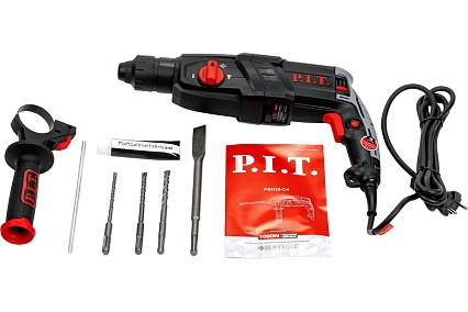Перфоратор P.I.T. 1000Вт, 3дж, SDS+ PBH28-C4