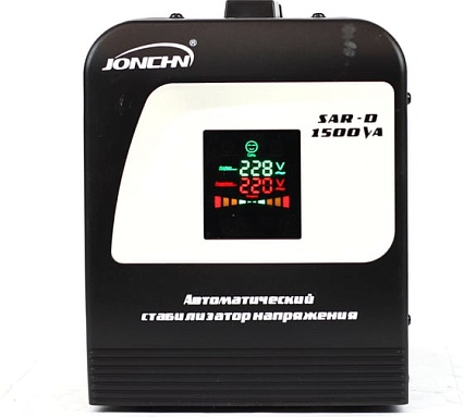 Интеллектуальный однофазный стабилизатор напряжения JONCHN SAR-D1500VA