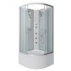 Душевая кабина Niagara NG 2307-14BKG 80x80 стекло матовое, без крыши, гидромассаж