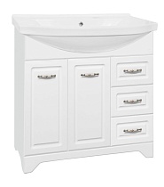 Тумба с раковиной Style Line Олеандр-2 90 см белый