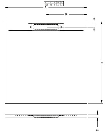 Поддон для душа Riho Isola 140x90 белый