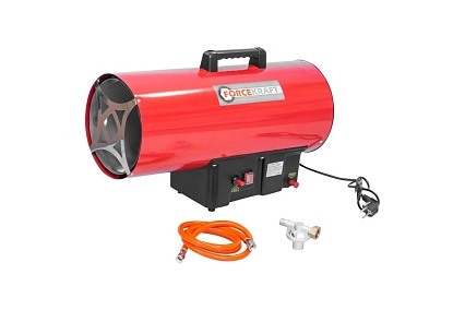 Тепловая газовая пушка Forcekraft 50кВт, 220V, 1,5 bar, расход-3,63 кг/час, пр,-ть-872м3/час, площадь обогрева-290м2, пропан/газ, защита от утечки и перегрева FK-GH-50M