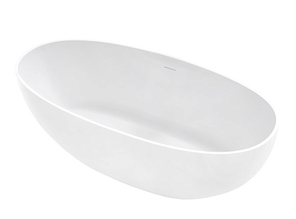 Ванна из искусственного камня Vincea Солид Серфейс (Solid Surface) VBT-4S06-1800MW белый матовый 180x80 см