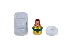 Линза газовая д/горелки 2.4 мм (TS 9-20-25) с прозрачной насадкой Atlasweld ATLWP-9/20/2513N2.4