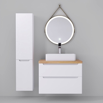 Тумба с раковиной Jorno Wood 80 см