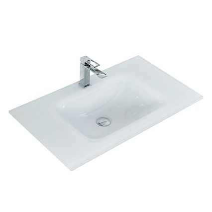 Тумба с раковиной BelBagno Kraft 80 см 1 ящик, полка Bianco Opaco