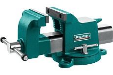 Стальные слесарные тиски Kraftool Steel 100 мм 32701-100