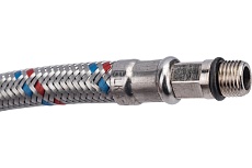 Гибкая подводка для смесителей ELKA (оплетка нерж.сталь) 1/2&quot;, вр/нр м10, 60 см (пара) 694687891806