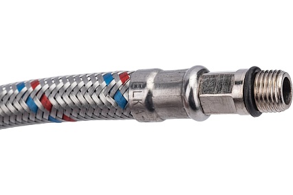 Гибкая подводка для смесителей ELKA (оплетка нерж.сталь) 1/2", вр/нр м10, 60 см (пара) 694687891806