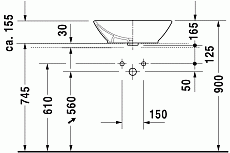 Раковина Duravit Bacino 42