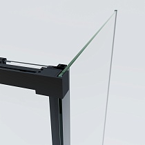 Душевой уголок Vincea Soft 2 VSR-3SO29013CLB 130x90 черный, прозрачное