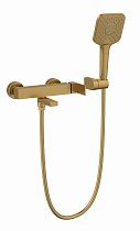 Смеситель для ванны Vincea Куб (Cube) VTFW-1C2BG брашированное золото