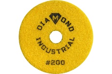Круг алмазный гибкий шлифовальный Черепашка 100 мм, №200 Diamond Industrial DIDCHSH200