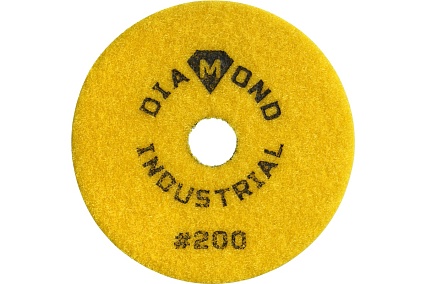 Круг алмазный гибкий шлифовальный Черепашка 100 мм, №200 Diamond Industrial DIDCHSH200