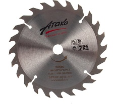 Диск пильный по дереву (160х16 мм; 24T; б/рез) АТАКА 80784700