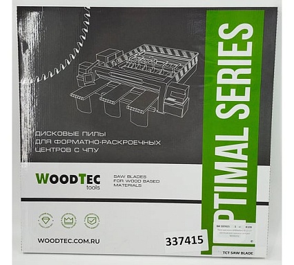 Пила дисковая для пильных центров 400x4.4/3.2x80 мм, Z72, трапеция Woodtec ВИ 337415