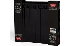 Радиатор Rifar Monolit 500x8 секций НП правый MVR 50мм Антрацит RM5008 MVR/9005