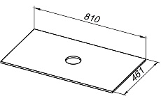 Столешница Allen Brau Reality 81 см marble, 1.32023.M